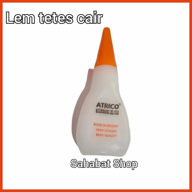 

(sst) lem cair instan glue super merk atrico perpcs