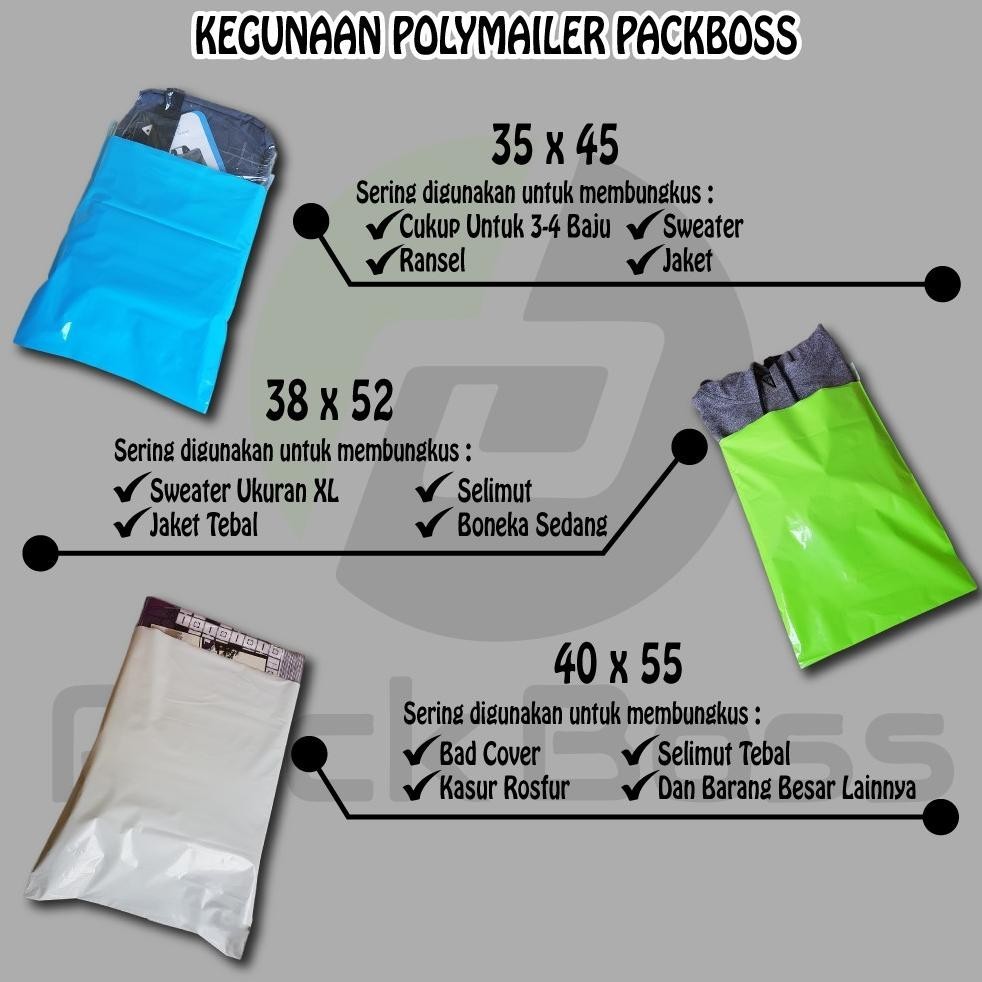 

TIO 25x35 PINK SEMI PREMIUM POLYMAILER PACKAGING ONLINE ADA PEREKAT TERLARIS