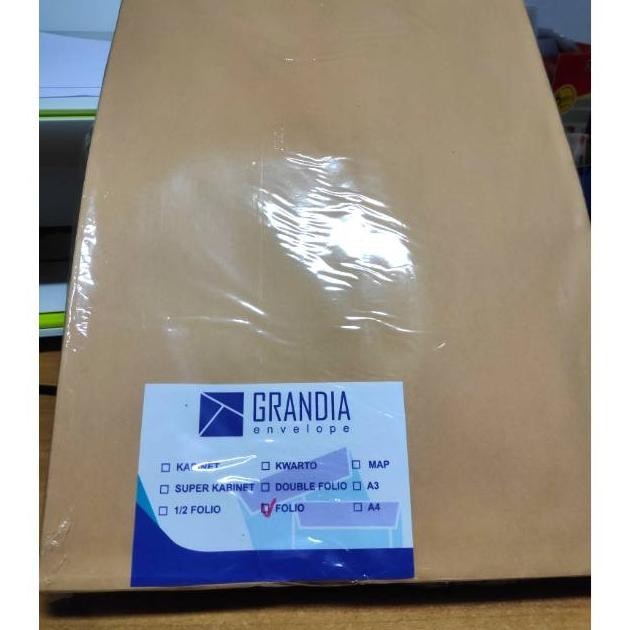 

TIO Amplop Coklat FOLIO GRANDIA / GARAN (100pcs) TERLARIS