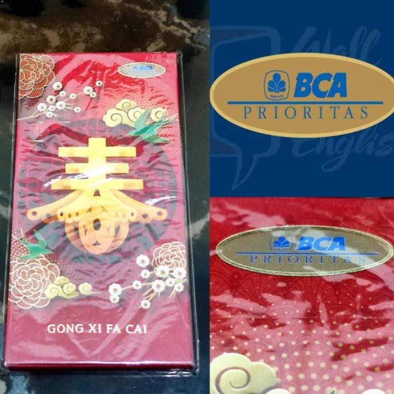 

TIO angpao BCA PRIORITAS imlek amplop merah kanji TERLARIS