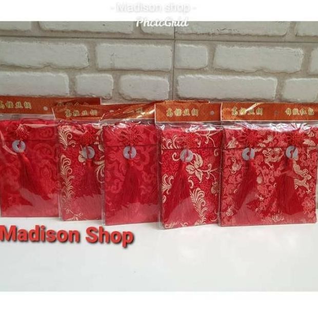 

TIO Dompet Kain Jumbo Angpao Jumbo Kain Giok Murah Amplop Kado Uang Imlek TERLARIS
