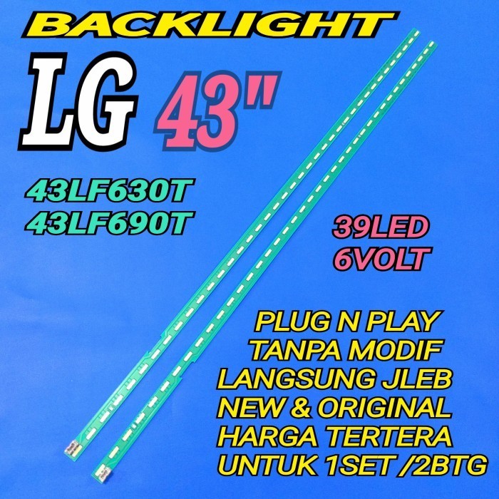 Bl Backlight Led Lg 43Lf630 43Lf630T 43Lf690 43Lf690T 39Led 6Vol Best
