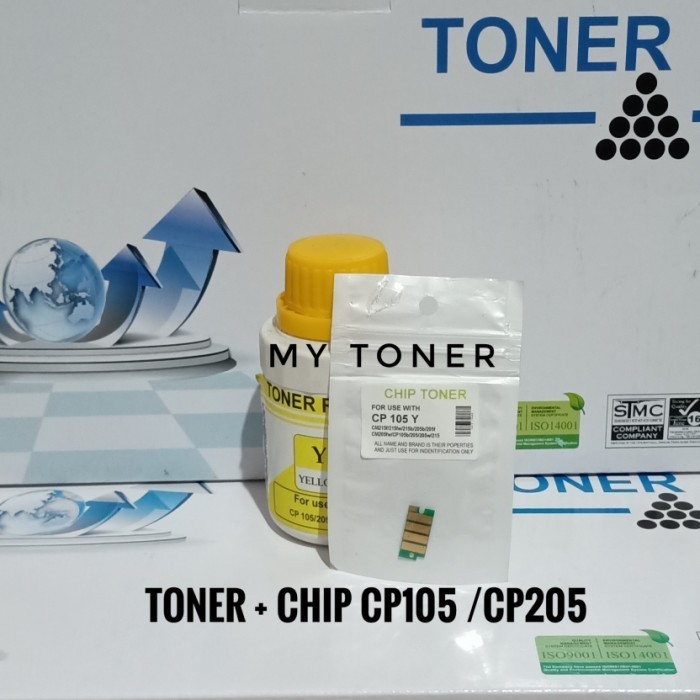 Serbuk Toner + Chip Cm105 Cp105 / Cp205Fw Cm205Fw / Cp205 Cp105 205 Best