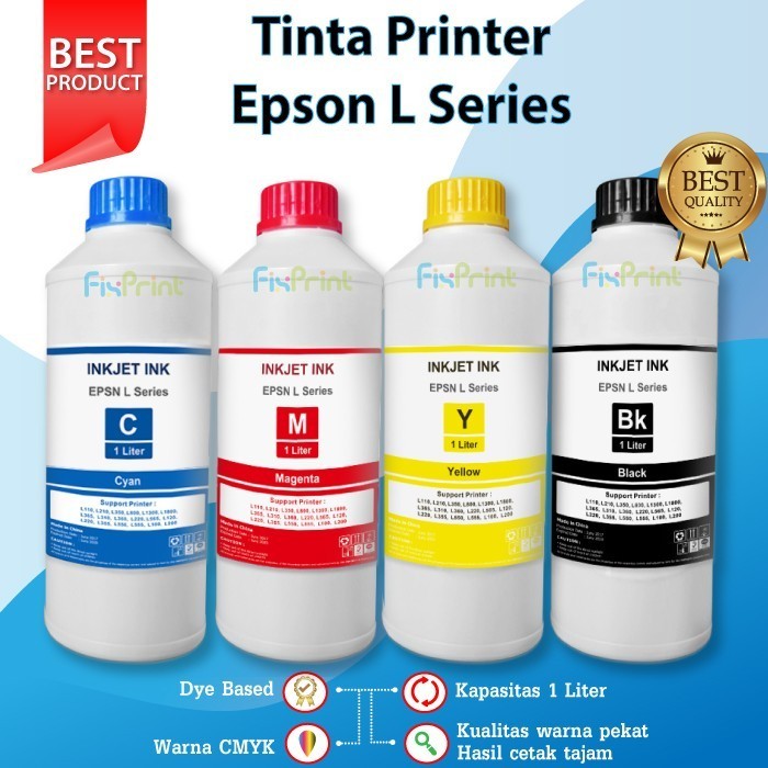 Tinta 1 Liter Pengganti Epson 003 001 Printer L1110 L3110 L4150 L3150 Best