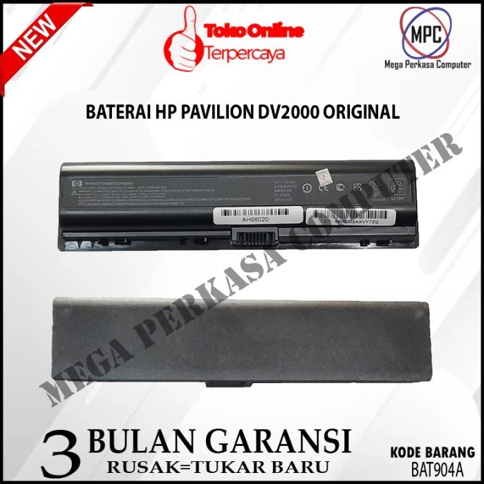 Batere Laptop Baterai Hp Dv2000 Ori Best