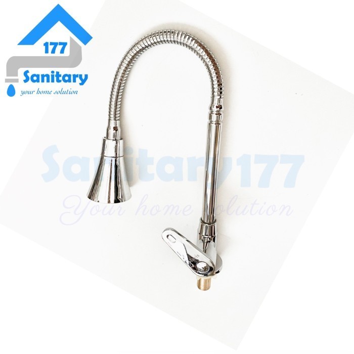 Kran Angsa Meja Tanam Fleksibel 2In1 Terompet Mv- Keran Air Sink Dapur Best