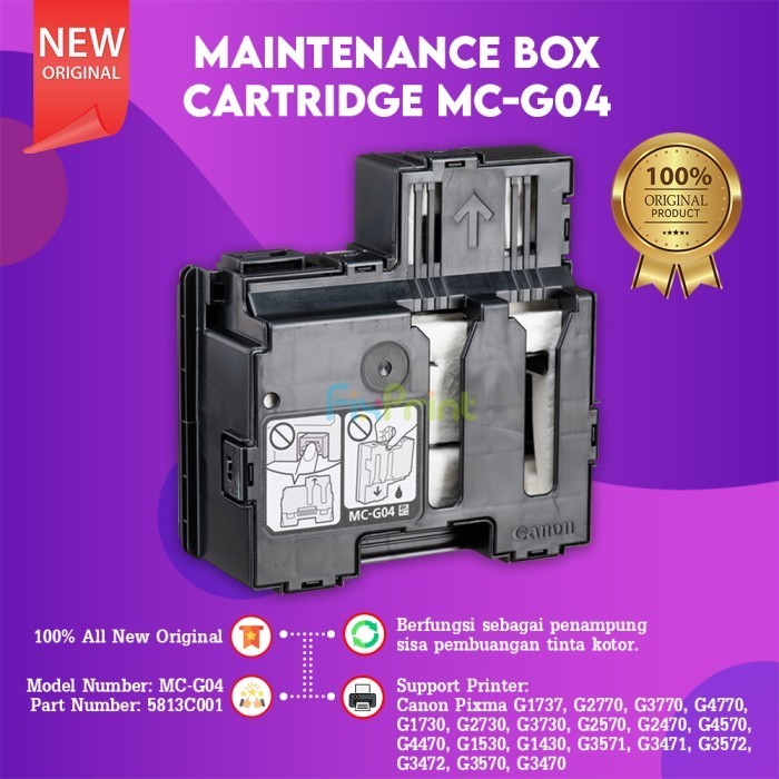 Inkpad Pembuangan Maintenance Box Cartridge Mc-G04 Mcg04 New Original Best