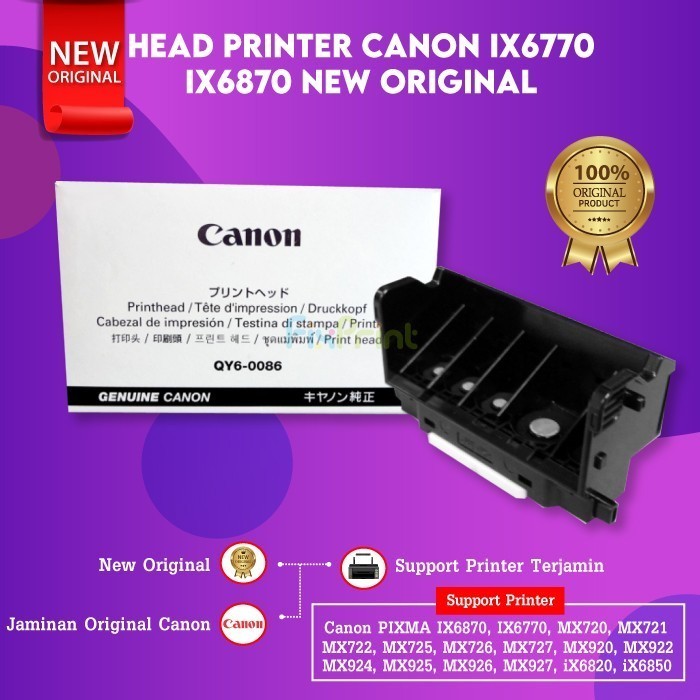 Head Printer Canon Ix6770 Ix6870 Printhead New Original - Qy6-0086 Best