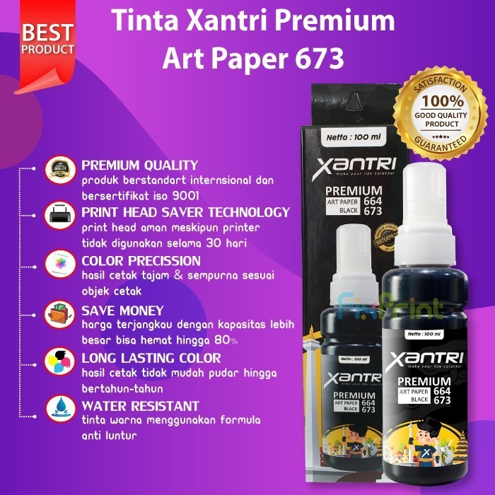 Tinta Botol Art Paper Asli 664 Epson L360 L120 L350 L565 Best