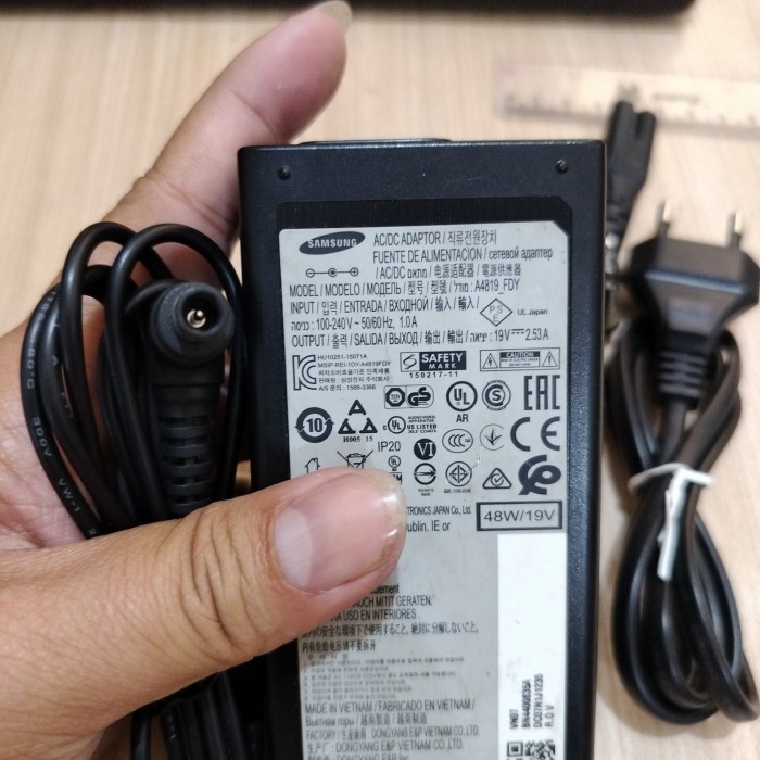 Adaptor Lcd / Led Monitor Lg Samsung 19V 2.53A Korea Model Jarum Best