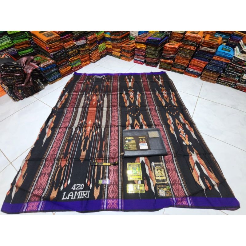 SARUNG LAMIRI DONGGALA 420 MOTIF SGE FULL SUTRA SONGKET ORI