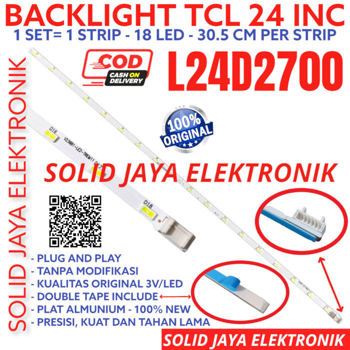 backlight tv led tcl 24 inc l24d2700 l 24d2700 lampu bl smd 18k 3v 24d f45a