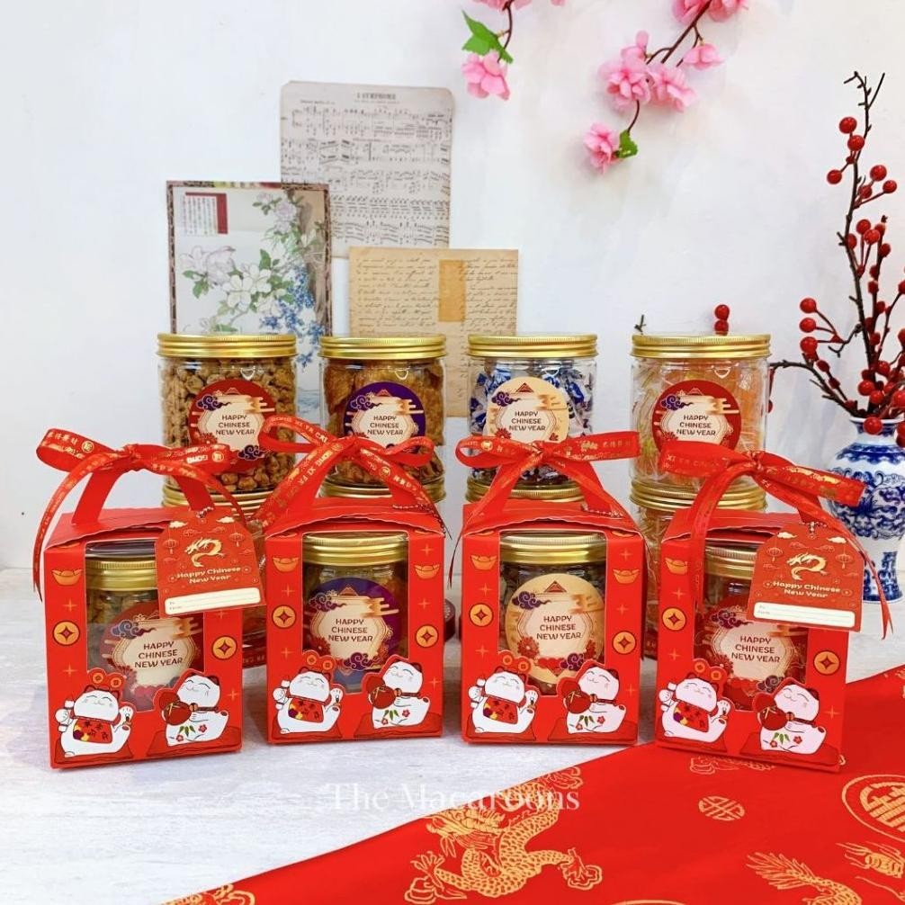 

TRY [Ready Stock] - Hampers Imlek 2024 Tahun Naga - Parcel Souvenir Kue Kering Sincia - Chinese and Lunar New Year TERLARIS