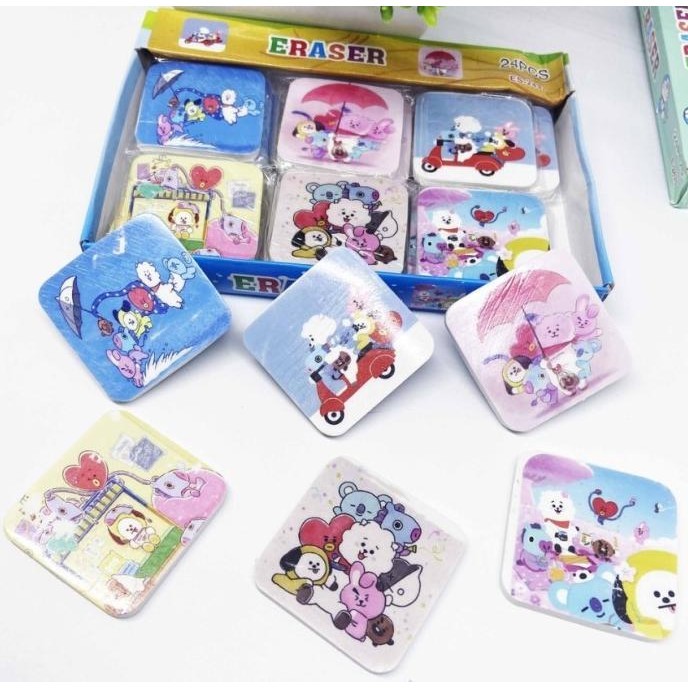 

(24pc) PENGHAPUS KARET FANCY / STIP PENSIL LUCU