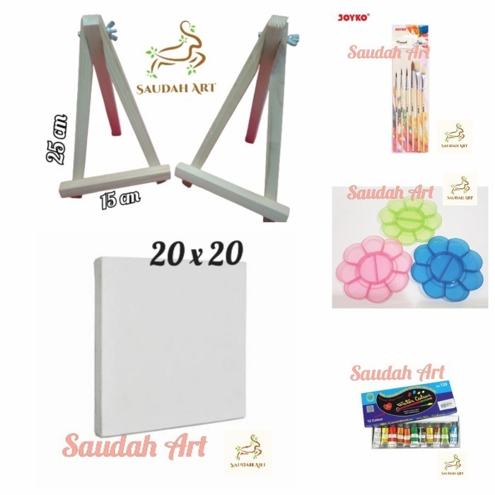 

Terbaru Paket Lukis Lengkap (Kanvas 20X20,Palet,Kuas,Cat Air,Easel) Promo Terlaris