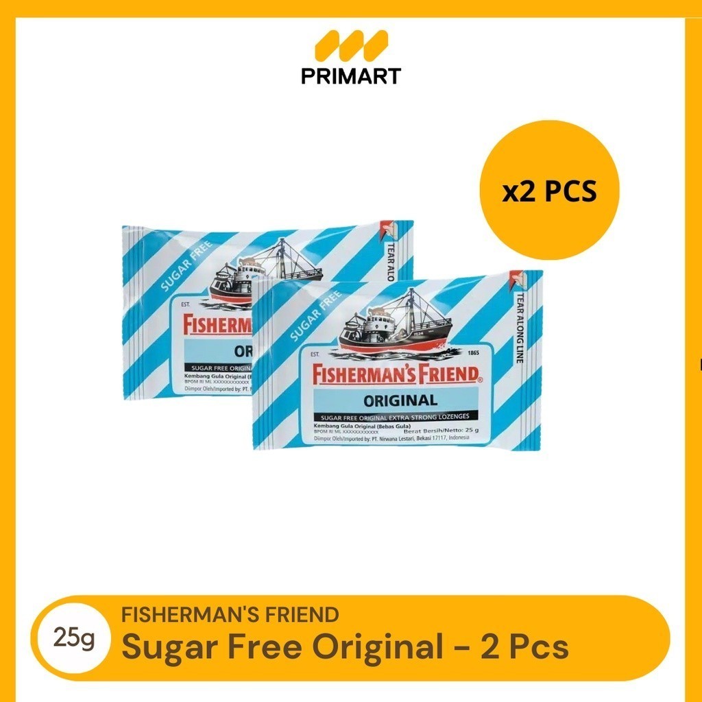 

Fisherman's Sugar Free Original Permen Mint 25 gr - 2 Pcs