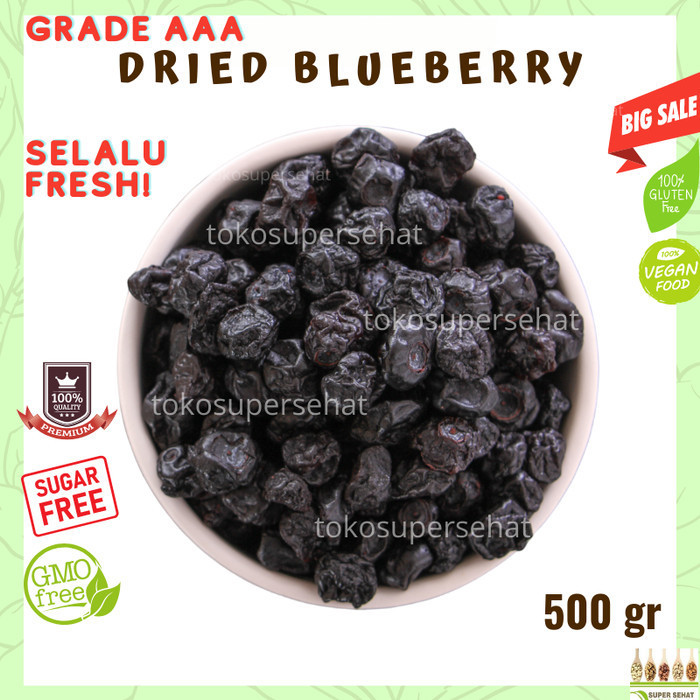 

Mazin - Blueberry Dried 500Gr Buah Kering Blueberry 500Gr Tanpa Gula