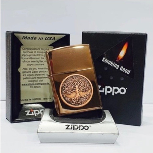 Original Zippo 49638 Tree Of Life Emblem