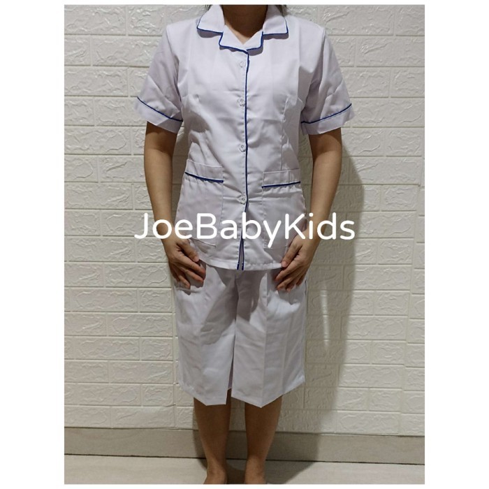 Terbaru Seragam Suster Putih Polos Kulot / Baju Suster Kulot Murah Promo Terlaris