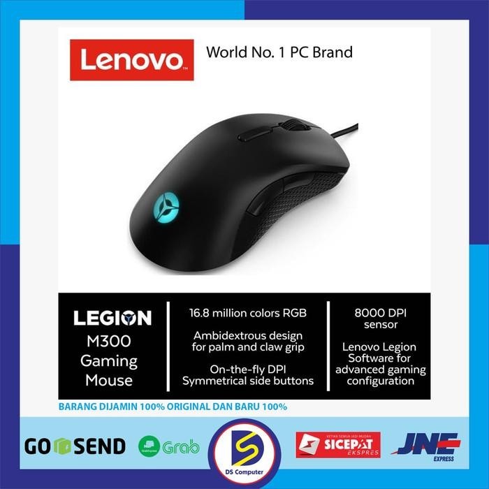 Mouse Lenovo Legion Gaming Mouse M300 Rgb Original 100%Resmi