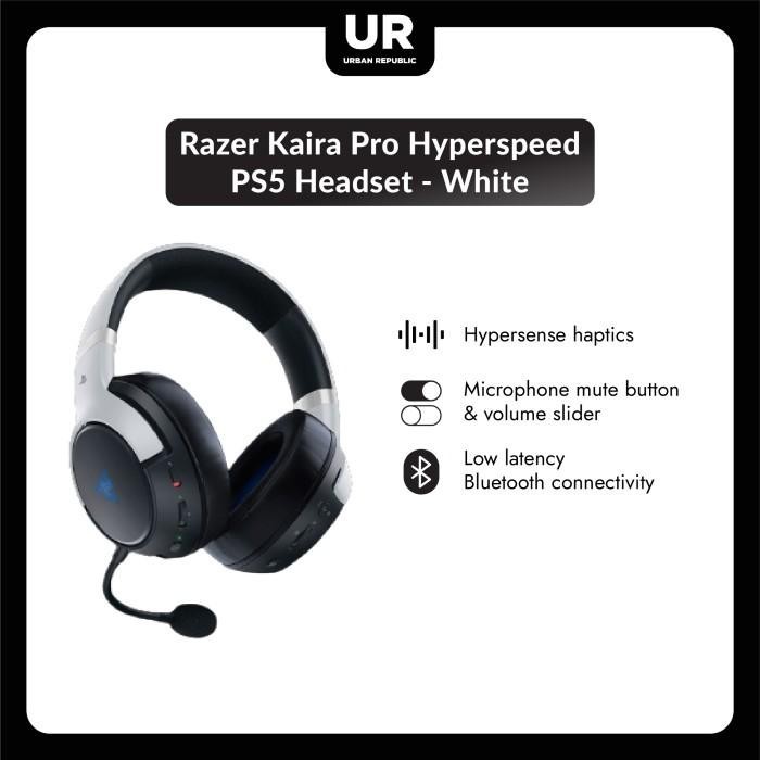 NEW RAZER KAIRA PRO HYPERSPEED PS5 HEADSET - WHITE