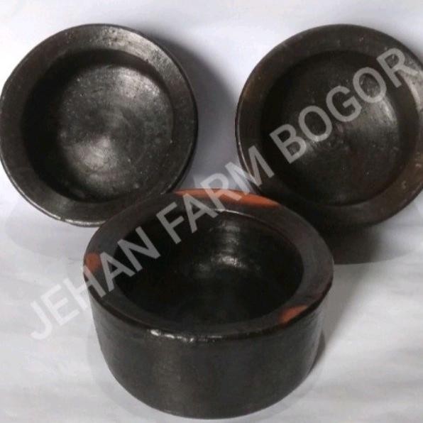 gerabah 14cm tempat pakan kelinci kucing anjing, gerabah tebal 2 cm