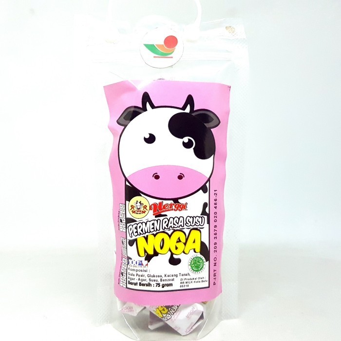 

*$*$*$*$] HERGGI PERMEN RASA SUSU NOGA 75gr NUGAT NOUGAT KACANG WHITE RABBIT