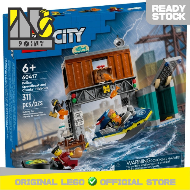 LEGO 60417 - City - Police Speedboat and Crooks' Hideout