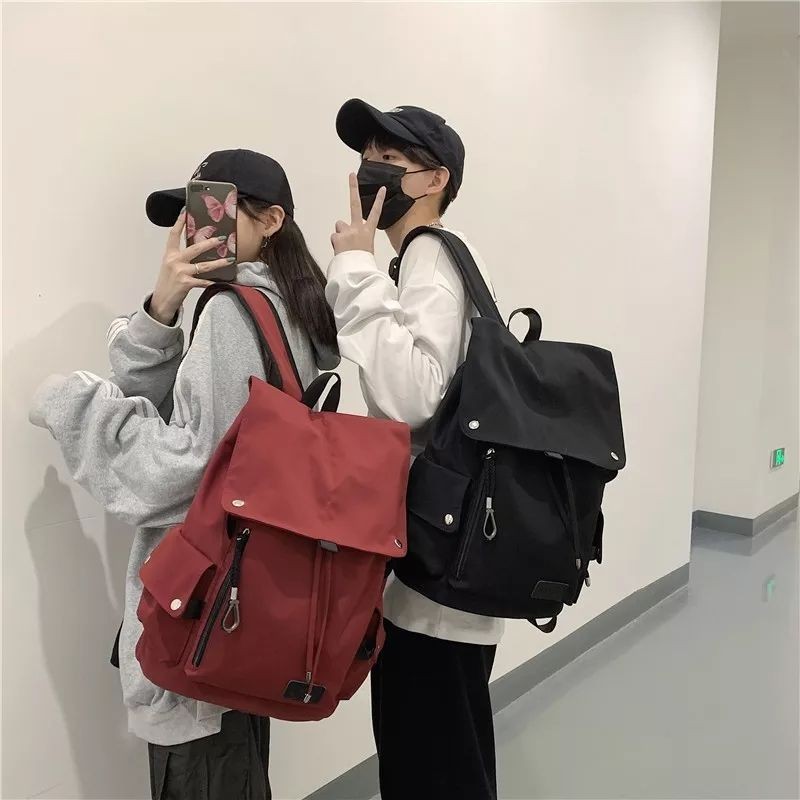 TAS LAPTOP KUAT ANTI AIR // Tas Wanita Pria Ransel Laptop Ransel Komputer Kasual Kapasitas Besar Tas