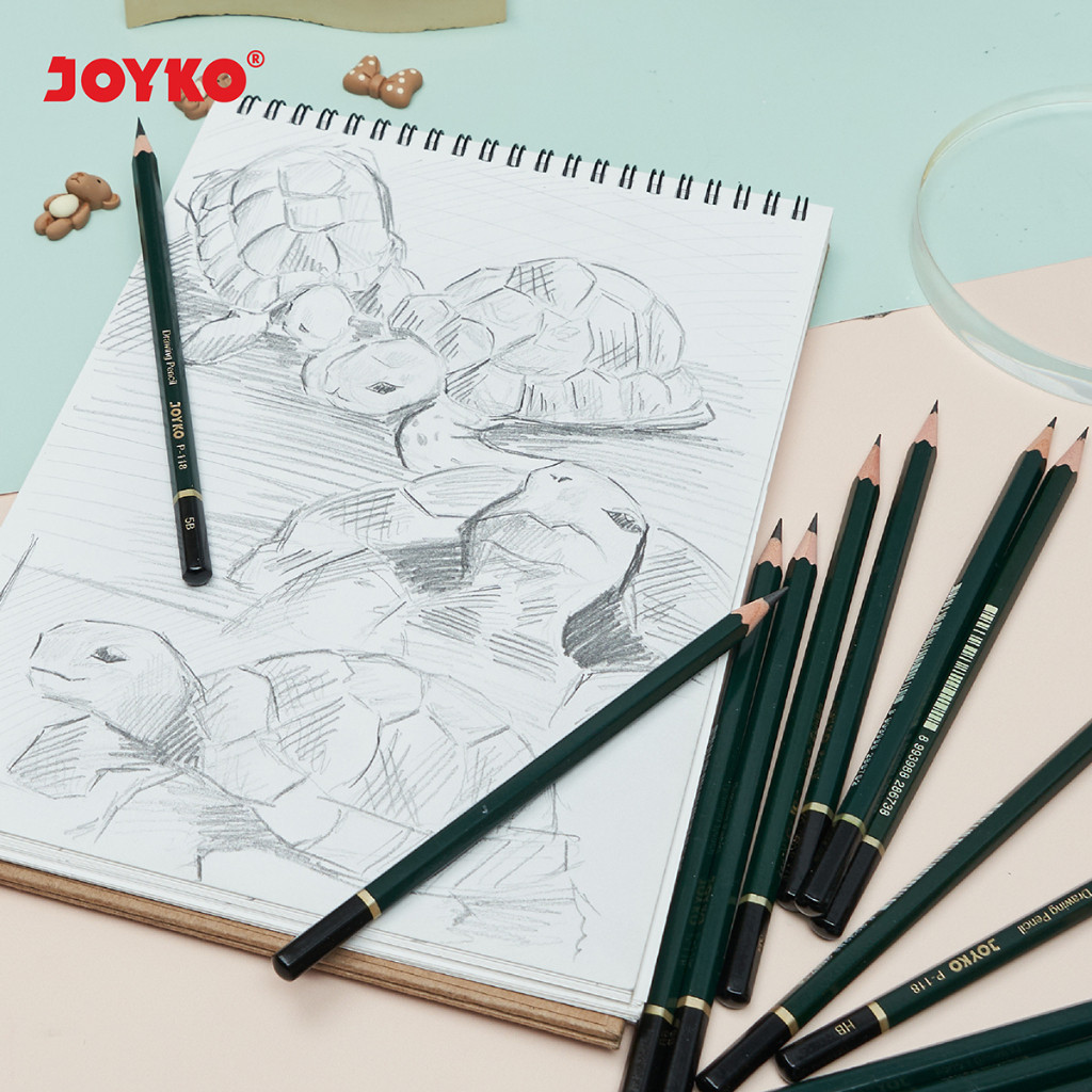 

Drawing Cil Sil Menggambar Joyko P-118-14 1 Set 14 Pcs