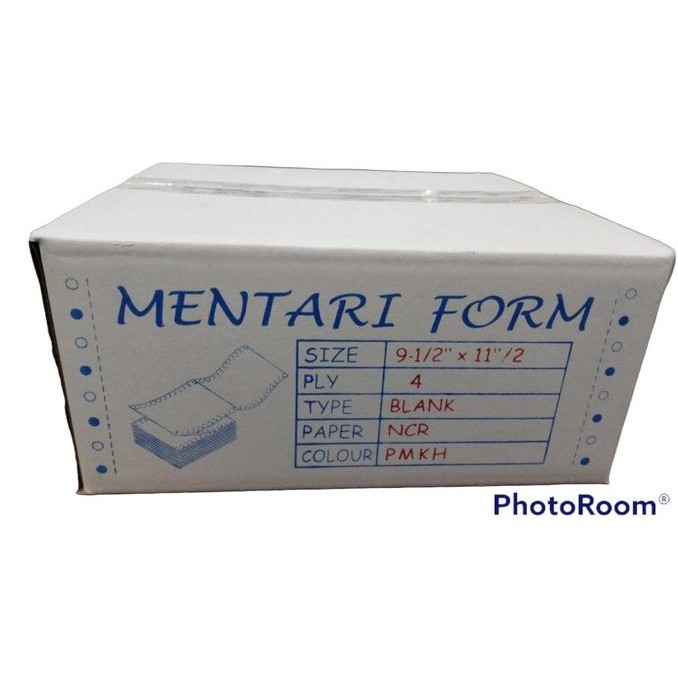 

Kertas Continuous/Continous Form 4 Ply Bagi 2, 4 Rangkap K4/2 NCR PMKH