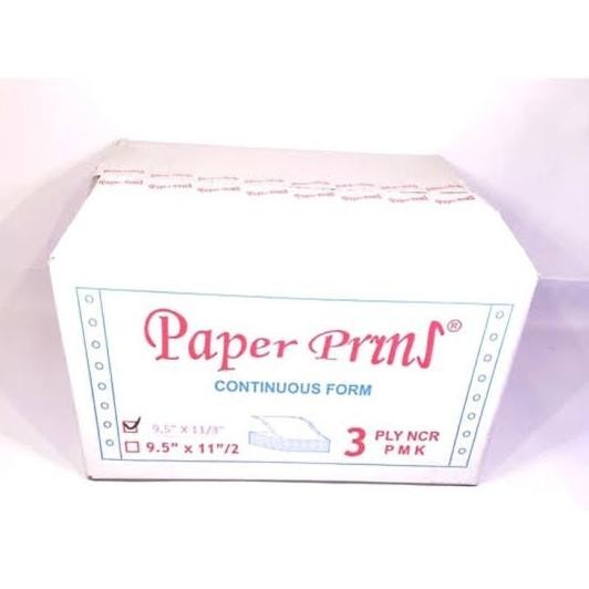 

Paper Print Kertas Continous Form- Paper Print 9,5" x 11" 3 Ply