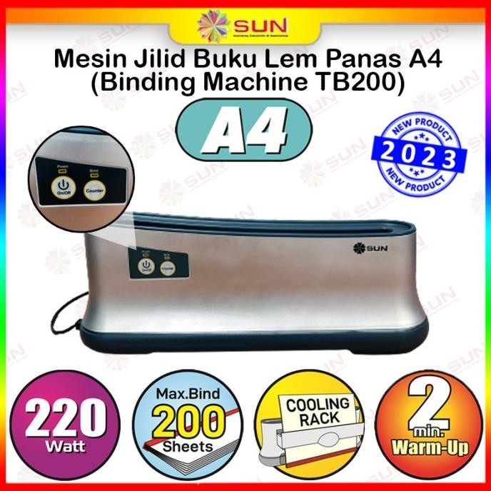 

NEW Mesin Jilid Buku F4 - Binding Jilid Lem Panas Buku Softcover Hardcover