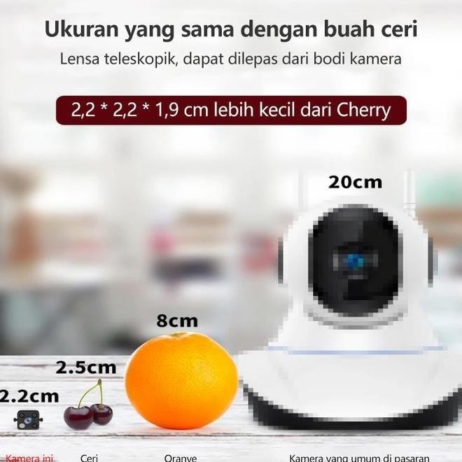 Baru - XIHANCAM SPY CAMERA WIFI 3MP KAMERA CCTV MINI TERSEMBUNYI TANPA