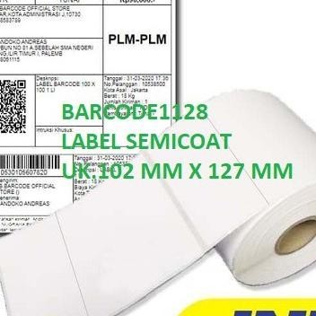 

Kertas Stiker Label Barcode 102X127 Barcode Secoat Resi Jne Isi 500 Pcs