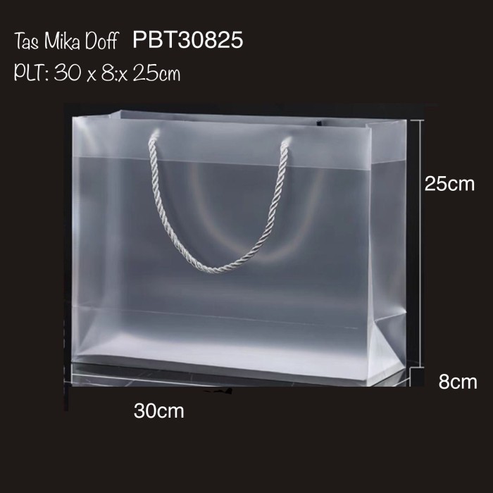 ] Paper Bag Mika PBT Tas Transparan Doff Importtt