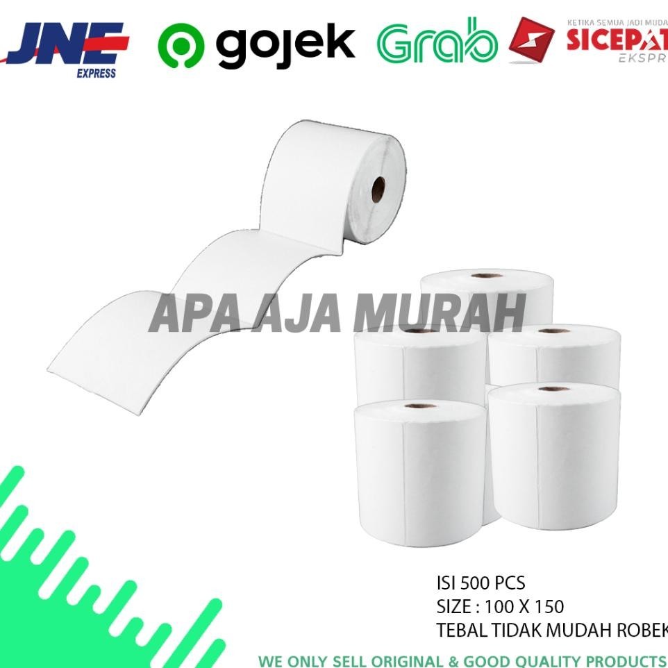 

Label Stier Thermal 100 X 150 Barcode 100X150 Ukuran A6 - 500 Pcs