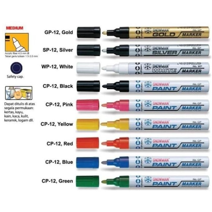 

SPIDOL SNOWMAN PAINT MARKER MEDIUM TIP