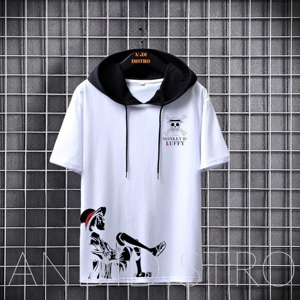 PJ Kaos hodie one piece terlaris/ kaos hodie sablon lutfi one piece/kaos hodie pria sablon murah / k