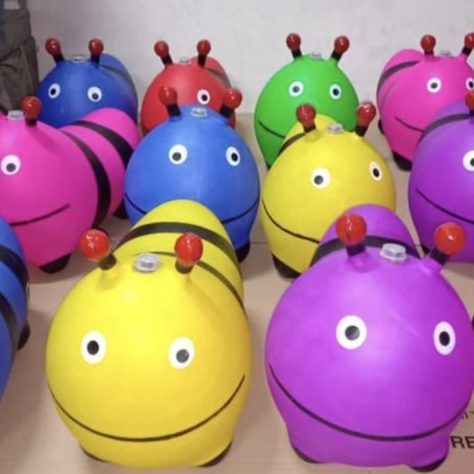 Animal Jumping Musik tebal Ulat / (SNI) Mainan Kuda Kudaan Anak
