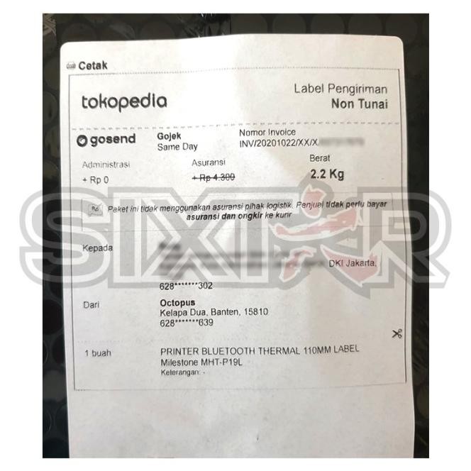 Xprinter Xp-470B Printer Barcode Thermal Label Printer Bluetooth 110Mm