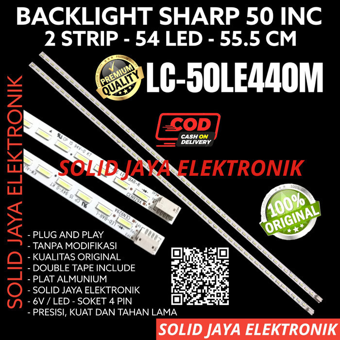backlight led tv sharp 50 inc lc 50le440 m 50le440m 50le lampu bl smd f45a