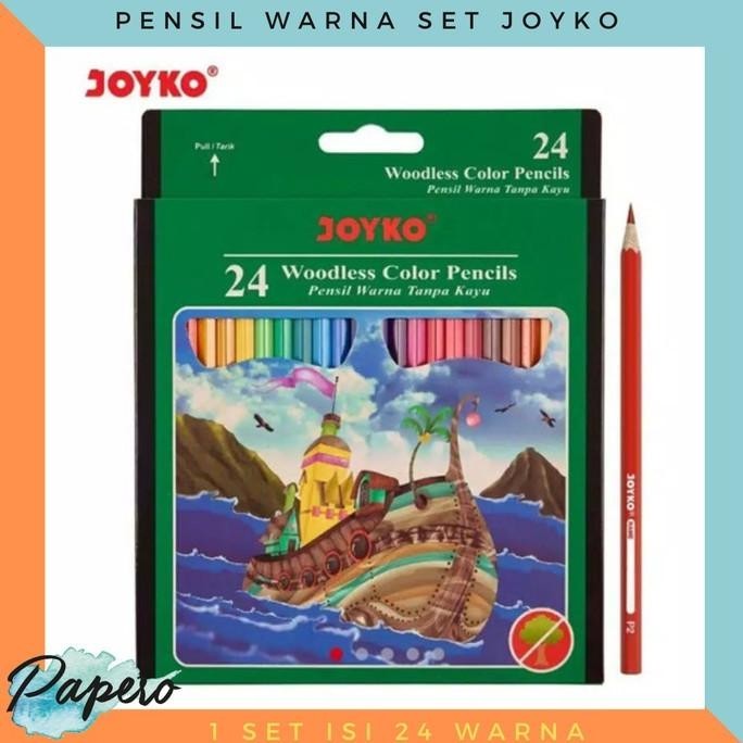 

Flash Sale Pensil Warna Set Kenko / Joyko 24 Warna ..