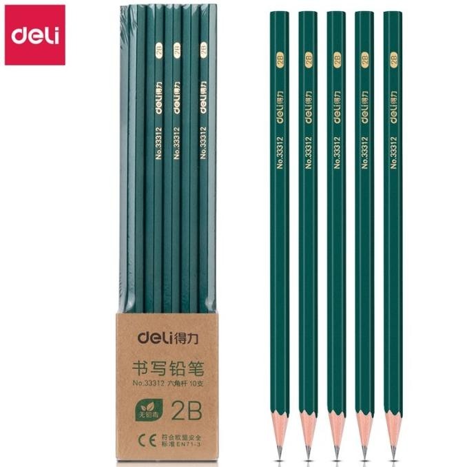 

Special - COMBO SUPER HEMAT (Deli Graphite Pencil / Pensil Kayu 2B Isi 10)