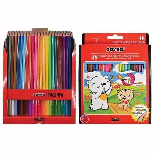 

Terjangkau - Pensil Warna Joyko 48 Warna Panjang ,.