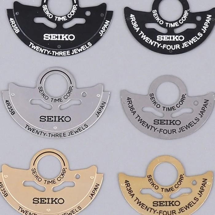 Mod Seiko Nh35 Nh36 Rotor Metal Sheet Logo Hammer Patch Logo Bandulan