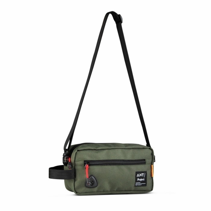 tas selempang pria Tas Selempang Pria HandBag Pouch Sling Bag Pria Ant 301 Ant Project - Hijau(C8V3)