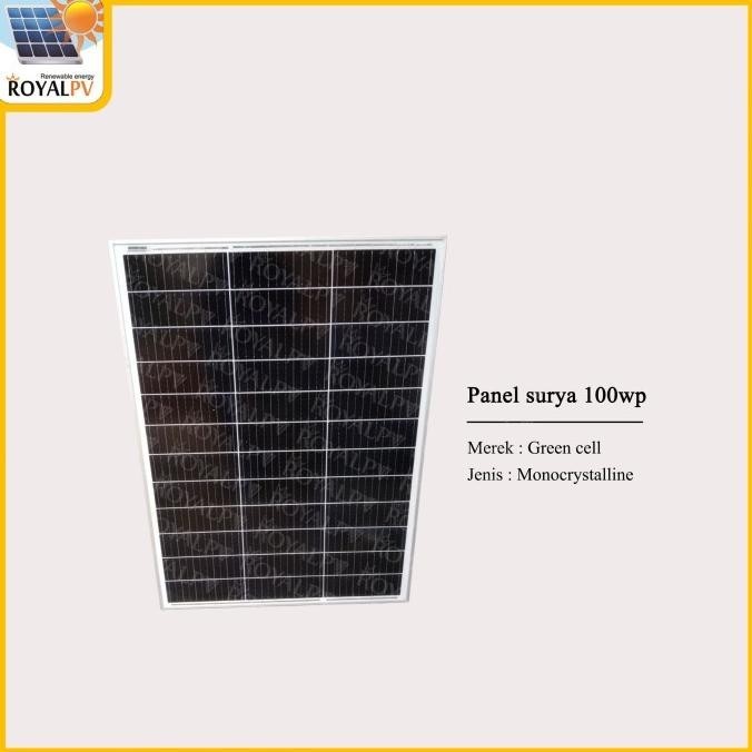 Panel Surya 100Wp Mono, Solar Panel 100Wp Solar Cell 100Wp