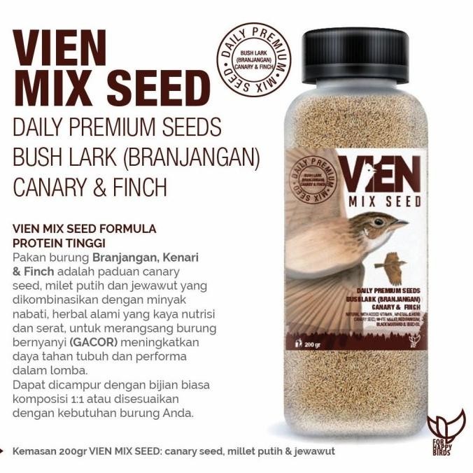 Vien Mix Seed Pakan Branjangan/Kenari/Finch