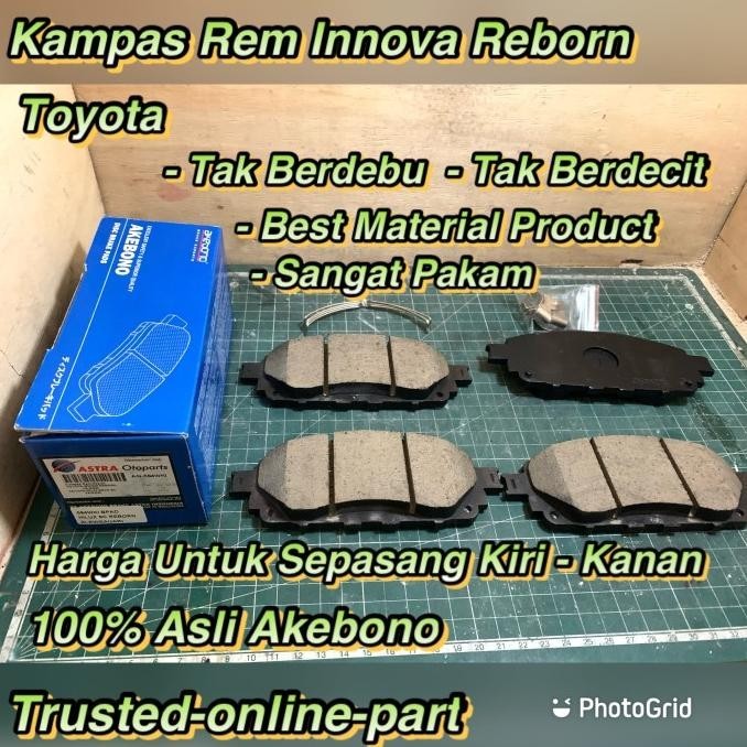 Kampas Rem Innova Reborn Depan 100% Asli Akebono